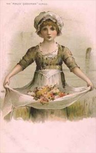 Little Girl with Flowers in her Apron