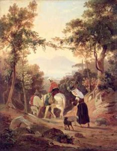 Italian Landscape with Peasants