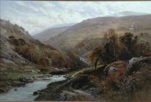 A Fisherman by a Highland Stream