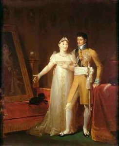 Portrait of Jerome Bonaparte 1784-1860 and his wife Catherine 1783-1835 of Wurtemberg