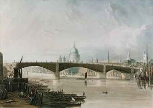 Southwark Iron Bridge as seen from Bankside