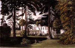 Pelling Place Garden Front from Ackermanns Repository of Arts