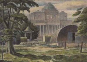 Nissen Huts Outside the Pittville Pump Room Cheltenham