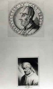 Two portraits of Quintus Septimus Florens Tertullianus 160-c.220 known as Tertullian