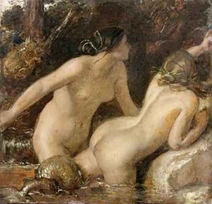 Nymphs with a Sea Monster