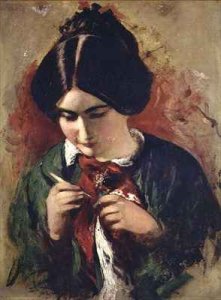 Study for the Crochet Worker Miss Mary Ann Purdon