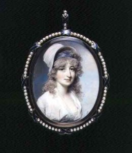 Portrait miniature of Mrs Lindsay