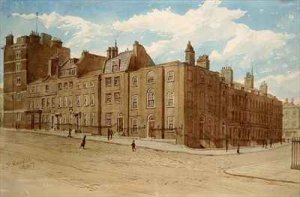 View of Old Cobham Row and part of Cold Bath Square Finsbury