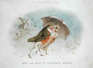 A Winters Tale Victorian Christmas card