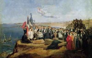 Burial of the Vicomte de Chateaubriand 1768-1848 at Grand Be