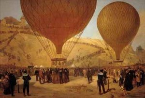 The Departure of Leon Michel Gambetta 1838-82 in the Balloon LArmand Barbes 2