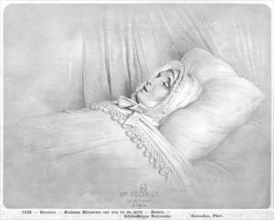 Madame Recamier 1777-1849 on her deathbed