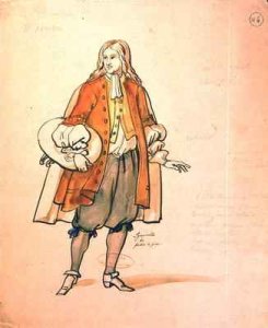 Costume design for an 1847 production of Don Juan 2