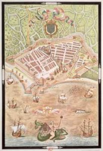 Fascimile of a Plan of Le Havre in 1583