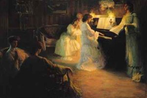 Young Girls at a Piano