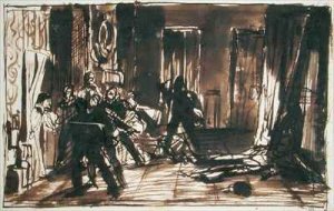 Study for The Assassination of the Duc de Guise 2