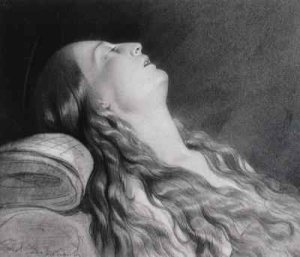 Louise Vernet on her Death Bed