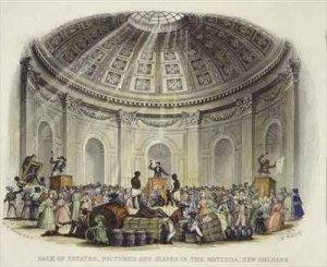 Sale of Estates, Pictures and Slaves in the Rotunda, New Orleans 2