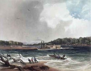 The Steamer Yellow-Stone on the 19th April 1833