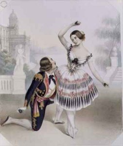 Fanny Cerrito (1817-1909) and S. Leon of Her Majesty's Theatre in 'La Manolla'