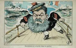 Caricature of the Minister for the Navy, Camille Pelletan (1846-1915)