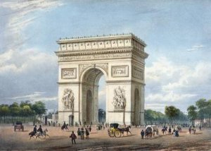 The Arc de Triomphe and the Place de l'Etoile