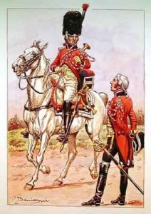 Bugler of the elite cavalry of the Imperial Guard