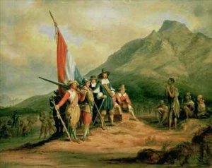 The Landing of Jan van Riebeeck (1619-77) 6th April 1652