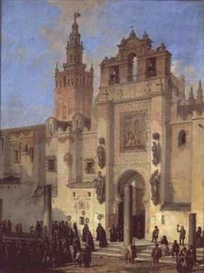 Religious procession in Seville