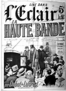 Poster advertising the novel 'La Haute Bande' dealing with the Panama Affair