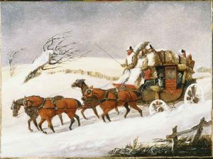 The Dover to London Coach In Winter