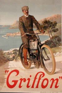 Poster advertising 'Griffon' Motorcycles