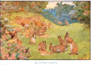 The Bunnies Parlour, illustration from 'Country Days and Country Ways'