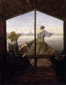 A Gondola on the Elbe near Dresden 1827