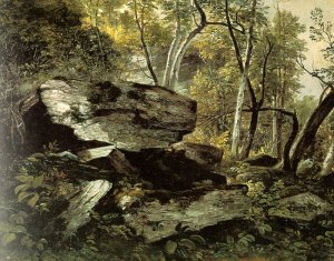 Study from Nature: Rocks and Trees 1856