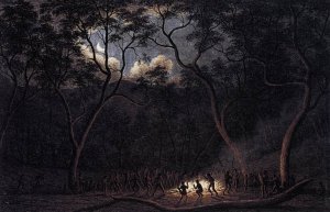 A Corroboree in Van Diemen's Land 1840