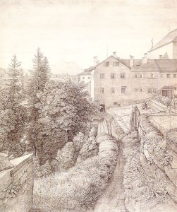 The Garden of the Capuchin Monastery in Salzburg 1820