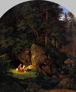 Genoveva in the Forest Seclusion 1841