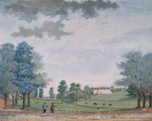 The Great House and Park at Chawton, c.1780