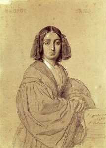 Portrait of George Sand (1804-76) 1837