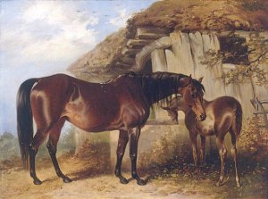 Mare and Foal 1850