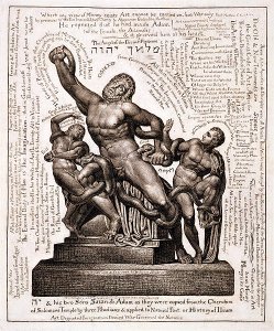 The Laocoon as Jehovah with Satan and Adam, c.1820