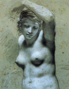 Female Nude Raising Her Arm