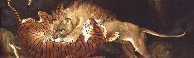 Fight between a Lion and a Tiger, 1797